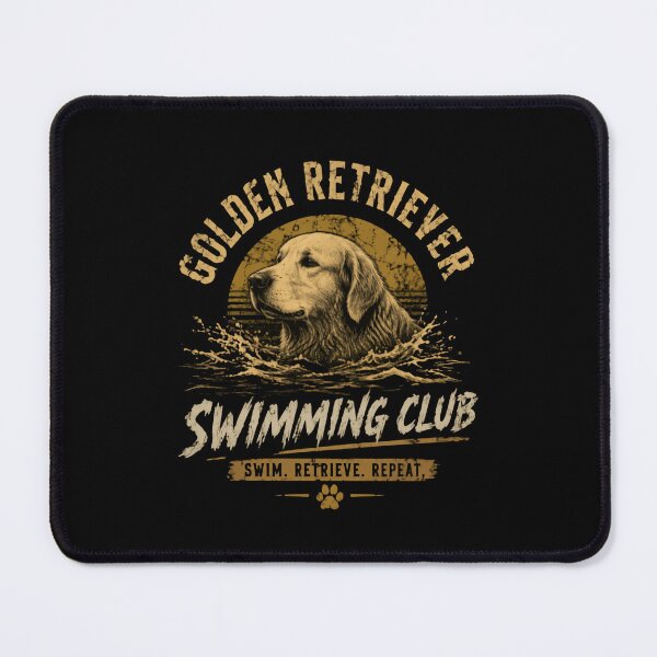 Item preview, Golden Retriever Swimming Club Swim Retrieve Repeat Dog Owner Golden Retriever Lover designed and sold by HumansStuck12.