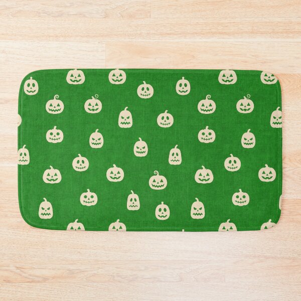 Item preview, minimal cute icon pumpkin preppy halloween textured Frankenstein Green designed and sold by RenattaZare.