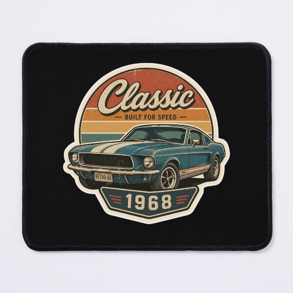 Item preview, Classic 1968 Vintage Muscle Car Sticker designed and sold by stiishop.