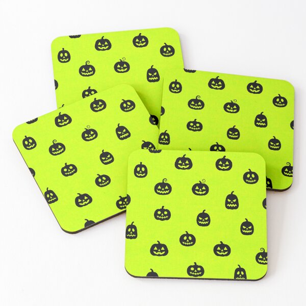 Item preview, minimal cute icon pumpkin preppy halloween textured Ghoulish Glow Yellow Green designed and sold by RenattaZare.