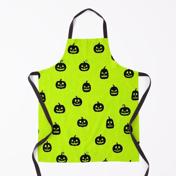 Item preview, minimal cute icon pumpkin preppy halloween textured Ghoulish Glow Yellow Green designed and sold by RenattaZare.