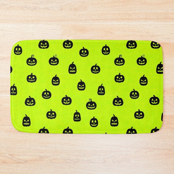 Item preview, minimal cute icon pumpkin preppy halloween textured Ghoulish Glow Yellow Green designed and sold by RenattaZare.