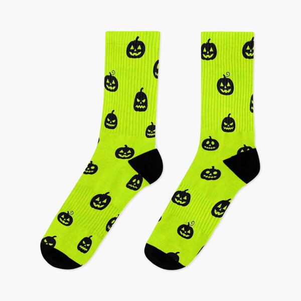 Item preview, minimal cute icon pumpkin preppy halloween textured Ghoulish Glow Yellow Green designed and sold by RenattaZare.