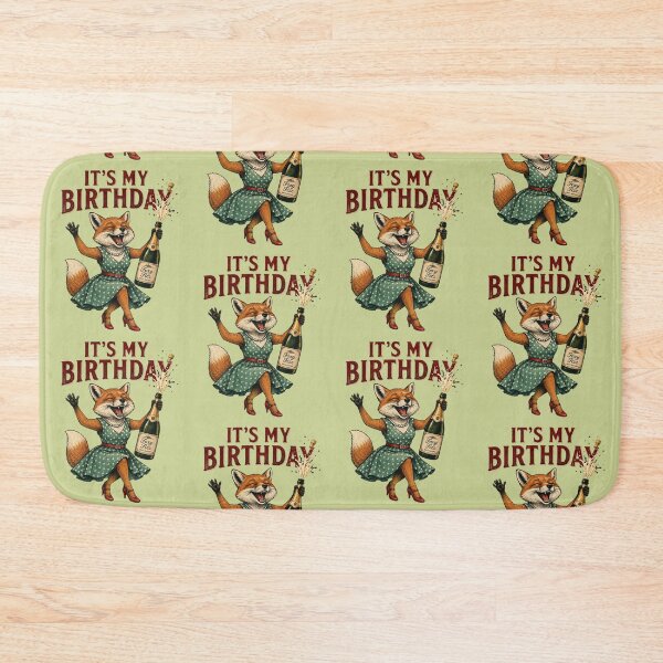 Item preview, Party Fox It's My Birthday Celebration Vintage Style designed and sold by thoughtswear.
