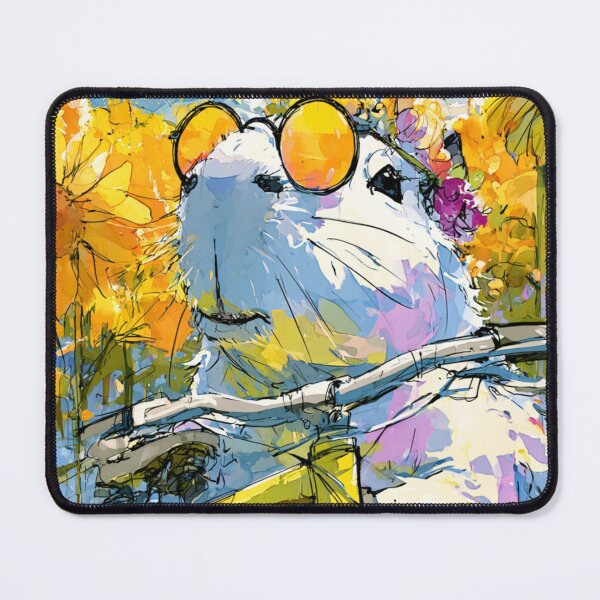 Item preview, Capybara Sunglasses Yellow Bike Bold Expressive Art designed and sold by UhuCriei .