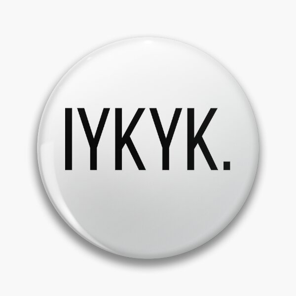 Item preview, IYKYK | Funny Gen Z Internet Slang Typography | Minimalist Meme T-Shirt designed and sold by OveloStudios.