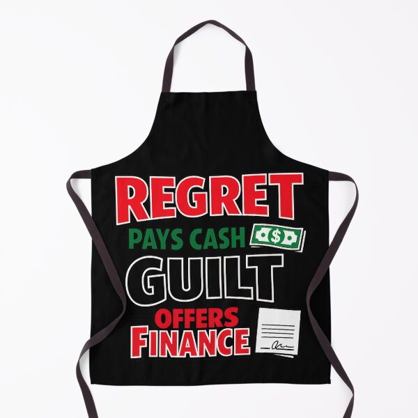 Item preview, Regret Pays Cash Guilt Offers Finance Motivational Quote designed and sold by TeeTimeTreasure.