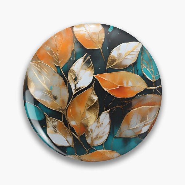 Item preview, Fall Leaves in Orange and Teal designed and sold by Jessielee72.