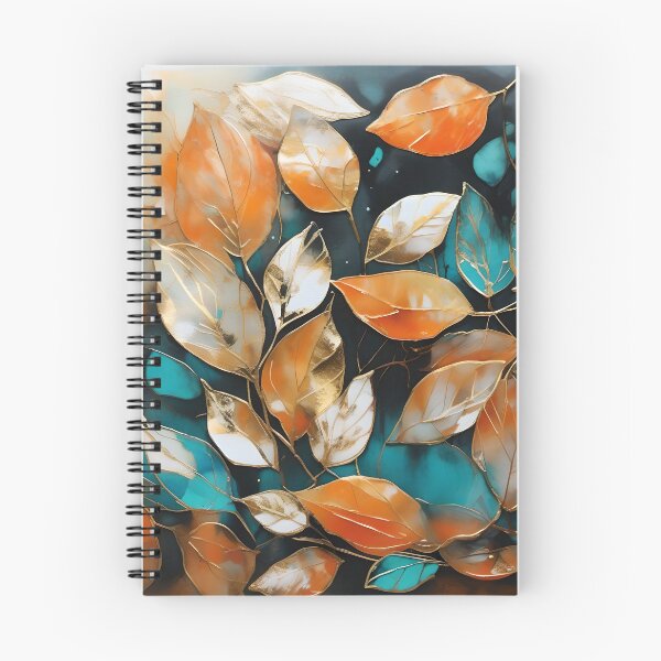 Item preview, Fall Leaves in Orange and Teal designed and sold by Jessielee72.