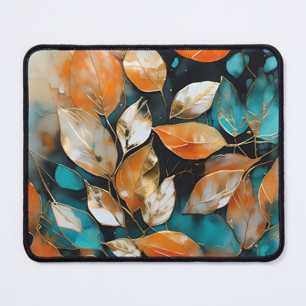 Item preview, Fall Leaves in Orange and Teal designed and sold by Jessielee72.