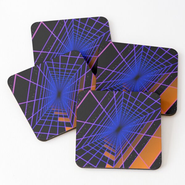 Item preview, Rectangular Wireframe Tunnel & Orange Cells R2 designed and sold by Electric Shock!! Design.