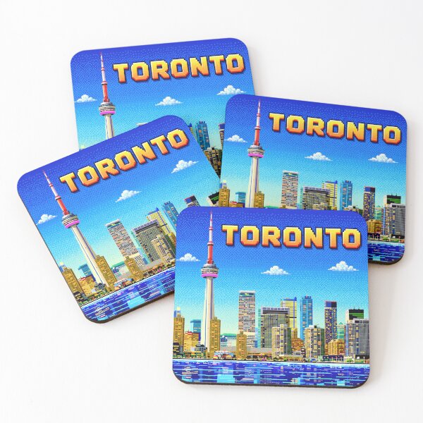 Item preview, Toronto 8-Bit Skyline - Pixel Art Retro CN Tower. Retro game. designed and sold by Kittcatking.