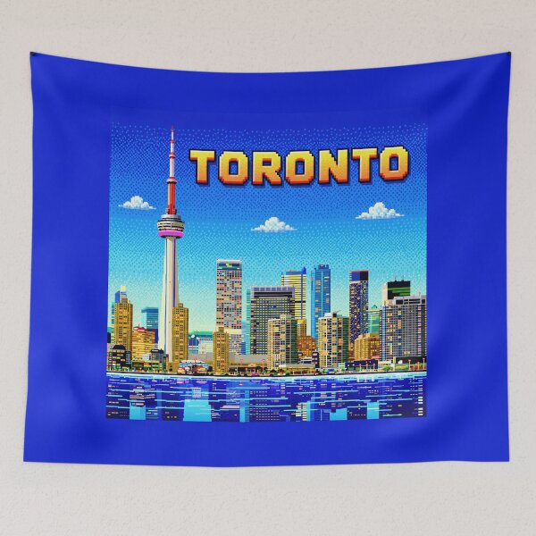 Item preview, Toronto 8-Bit Skyline - Pixel Art Retro CN Tower. Retro game. designed and sold by Kittcatking.