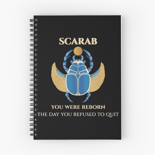 Item preview, Scarab · You Were Reborn The Day You Refused To Quit · Egyptian Rebirth Art · Ancient Egypt designed and sold by PharaohDArt.