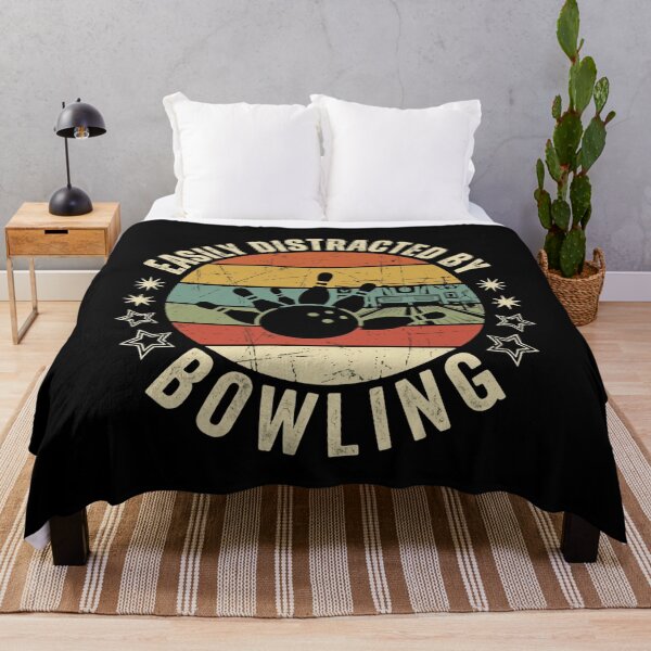 Item preview, Easily Distracted By Bowling Bowler Hobby Fan designed and sold by RetroMini2026.