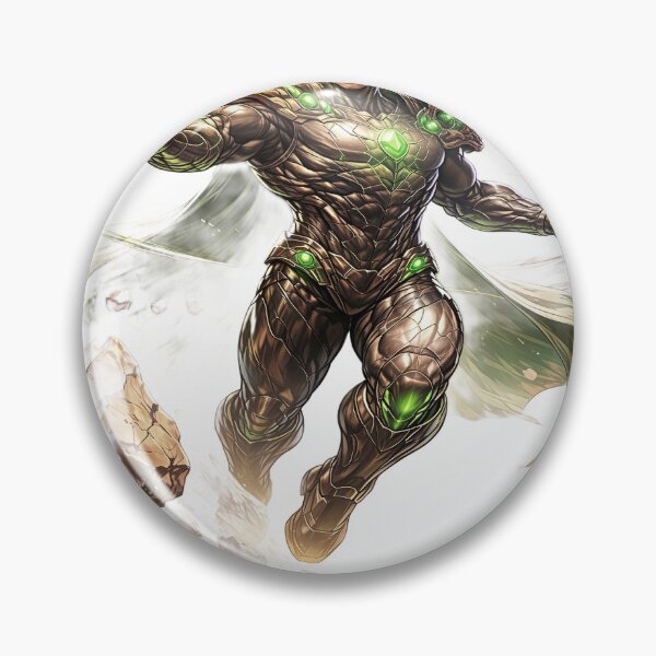 Artikelvorschau, Terra Force – Elemental Earth Superhero Illustration entworfen und verkauft von Artisan Finds Online.