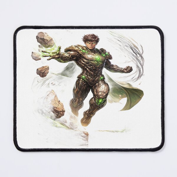 Item preview, Terra Force – Elemental Earth Superhero Illustration designed and sold by Artisan Finds Online.