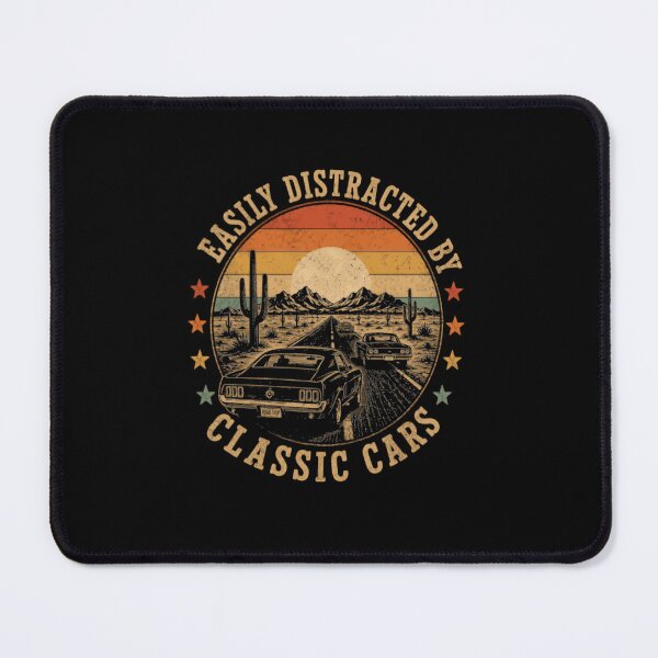 Item preview, Easily Distracted By Classic Cars Car Enthusiast Gearhead Auto Lover designed and sold by RetroMini2026.