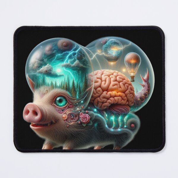 Item preview, Subconscious Undergrove – Surreal Snail Pig Hybrid designed and sold by LujziWorld.