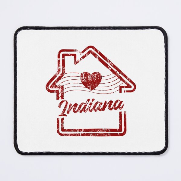 Item preview, Indiana Home State Pride Vintage Heart Stamp designed and sold by chaaval.