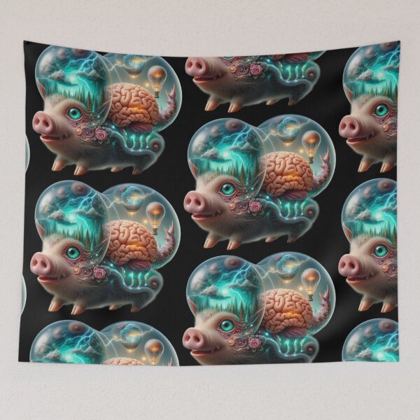 Item preview, Subconscious Undergrove – Surreal Snail Pig Hybrid designed and sold by LujziWorld.