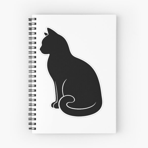 Item preview, Black Cat Silhouette Sticker | Cute Cat Lover Gift designed and sold by Skedart.