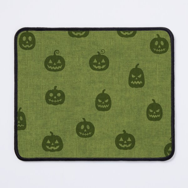 Item preview, minimal cute icon pumpkin preppy halloween textured Olive Green designed and sold by RenattaZare.