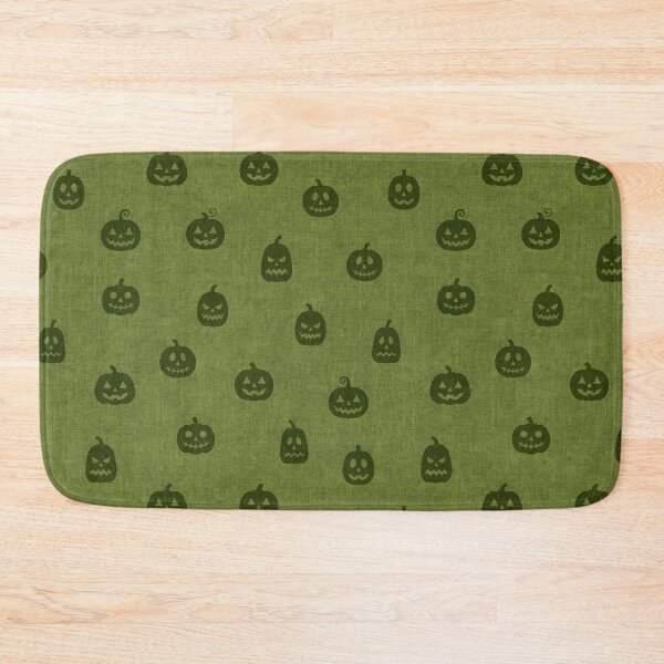 Item preview, minimal cute icon pumpkin preppy halloween textured Olive Green designed and sold by RenattaZare.