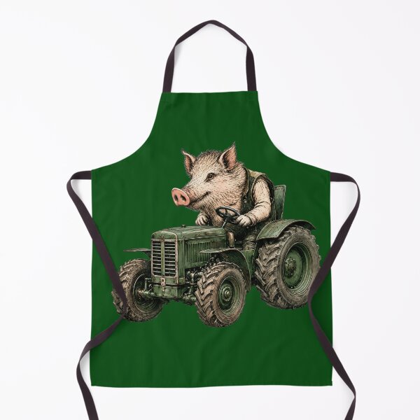 Item preview, Wild Boar on a Tractor designed and sold by coolkatia.