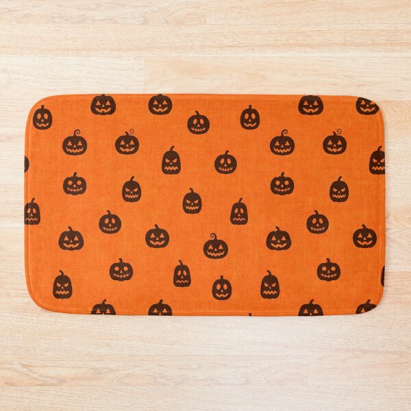 Item preview, minimal cute icon pumpkin preppy halloween textured Pumpkin Orange designed and sold by RenattaZare.