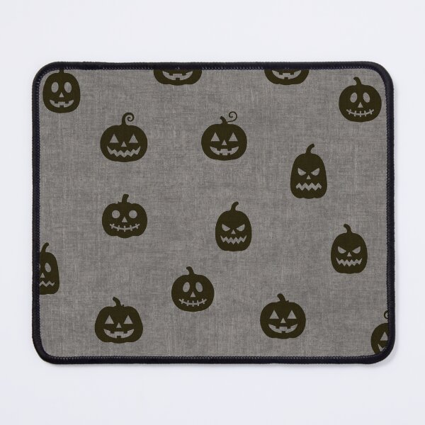 Item preview, minimal cute icon pumpkin preppy halloween textured Tombstone Grey designed and sold by RenattaZare.