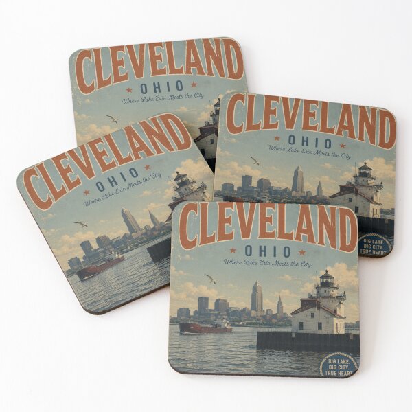 Item preview, Cleveland Ohio Travel Poster designed and sold by greatlakesimage.