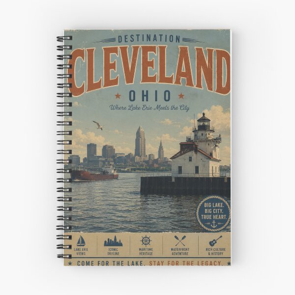 Item preview, Cleveland Ohio Travel Poster designed and sold by greatlakesimage.