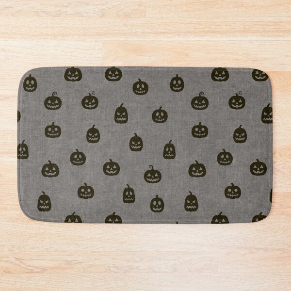 Item preview, minimal cute icon pumpkin preppy halloween textured Tombstone Grey designed and sold by RenattaZare.