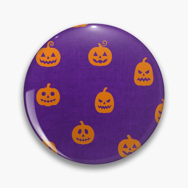 Item preview, minimal cute icon pumpkin preppy halloween textured Witches Brew Purple designed and sold by RenattaZare.