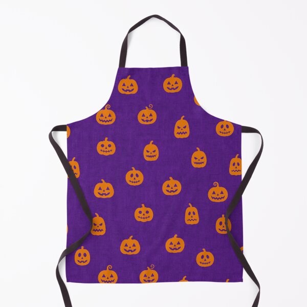 Item preview, minimal cute icon pumpkin preppy halloween textured Witches Brew Purple designed and sold by RenattaZare.
