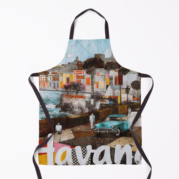 Item preview, Havana – Vintage Painted Travel Art Print | Cuba Classic Car Poster designed and sold by OzzFrequency.