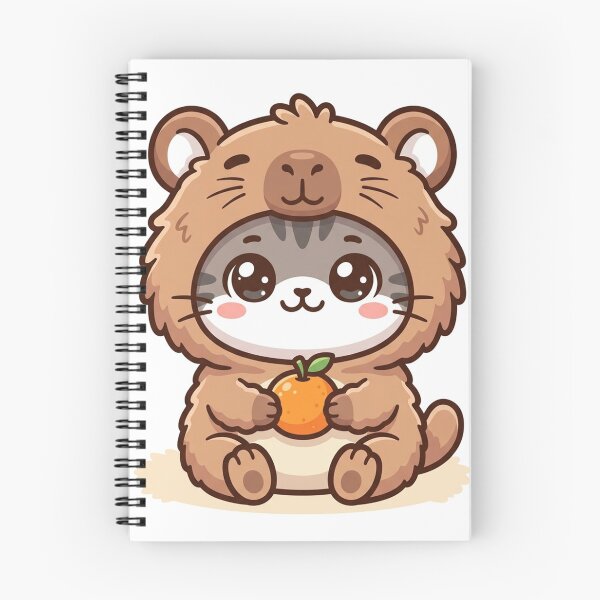 Item preview, Cute Chibi Kitten in Capybara Costume designed and sold by  Cat Lady.