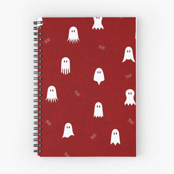 Item preview, minimal cute icon ghost preppy halloween textured Blood Red designed and sold by RenattaZare.