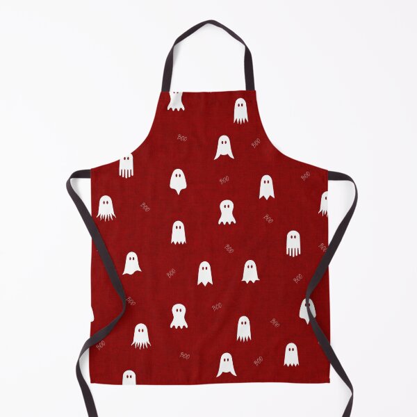Item preview, minimal cute icon ghost preppy halloween textured Blood Red designed and sold by RenattaZare.