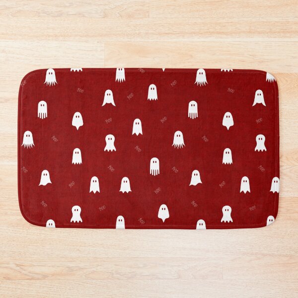 Item preview, minimal cute icon ghost preppy halloween textured Blood Red designed and sold by RenattaZare.