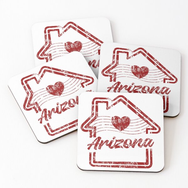 Item preview, Arizona Home State Pride Vintage Heart Stamp designed and sold by chaaval.