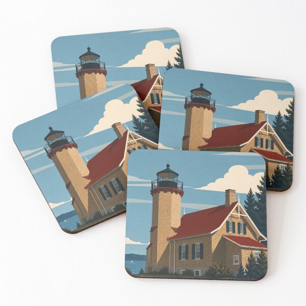 Item preview, McGulpin Point Lighthouse Macknaw City Great Lakes Lighthouse Series designed and sold by greatlakesimage.