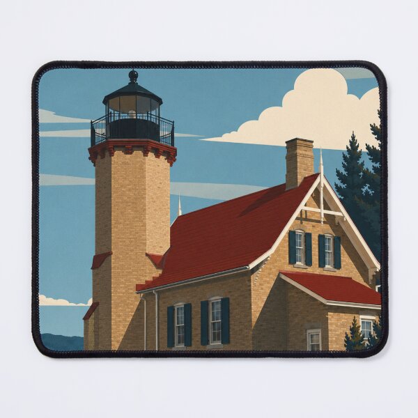 Item preview, McGulpin Point Lighthouse Macknaw City Great Lakes Lighthouse Series designed and sold by greatlakesimage.