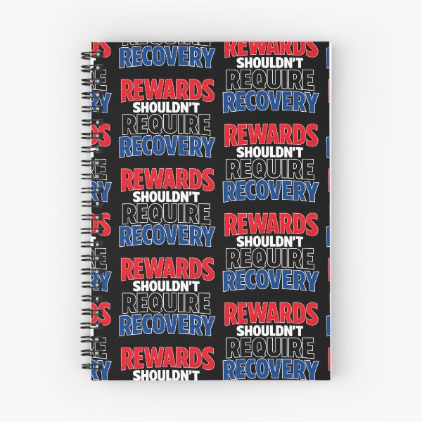Item preview, Rewards Shouldn't Require Recovery Motivational Typography designed and sold by TeeTimeTreasure.