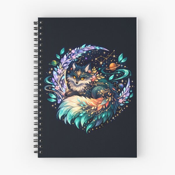 Item preview, Celestial Cosmic Fox Magical Astral Spirit Fantasy Sticker designed and sold by MCV-Designs.