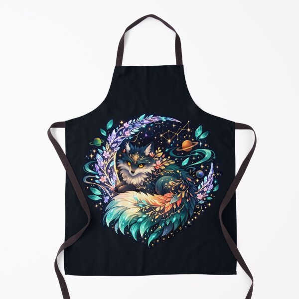 Item preview, Celestial Cosmic Fox Magical Astral Spirit Fantasy Sticker designed and sold by MCV-Designs.