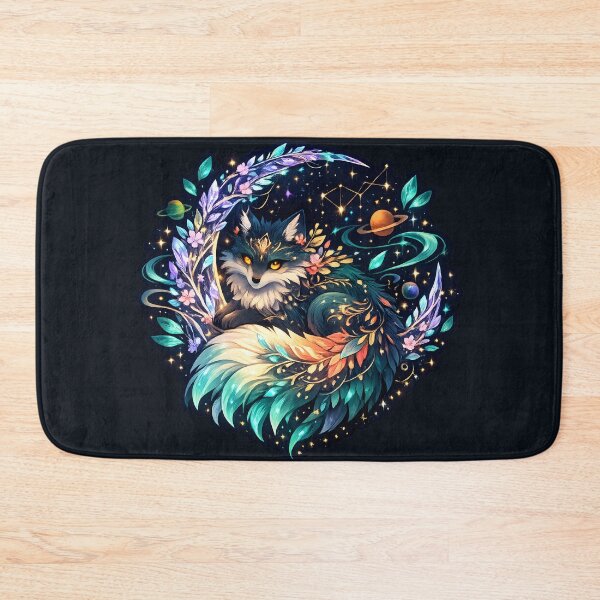 Item preview, Celestial Cosmic Fox Magical Astral Spirit Fantasy Sticker designed and sold by MCV-Designs.