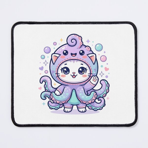 Item preview, Adorable Chibi Kitten in Octopus Costume designed and sold by  Cat Lady.