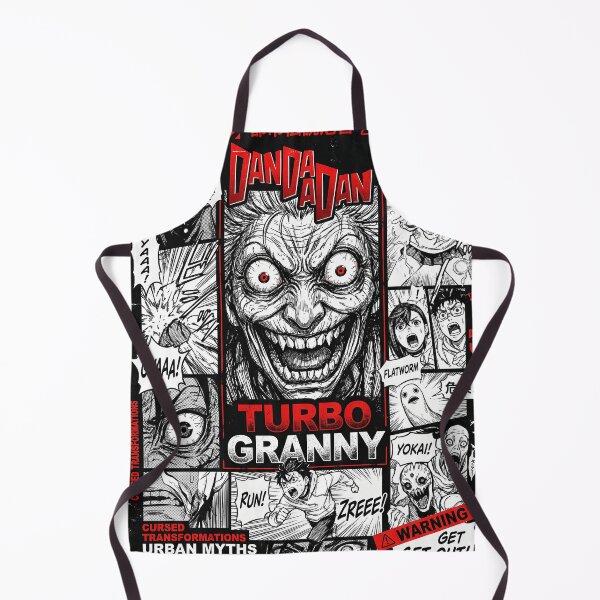Item preview, Turbo Granny Dandadan Retro Manga Horror Collage Art designed and sold by MCHDesignST.
